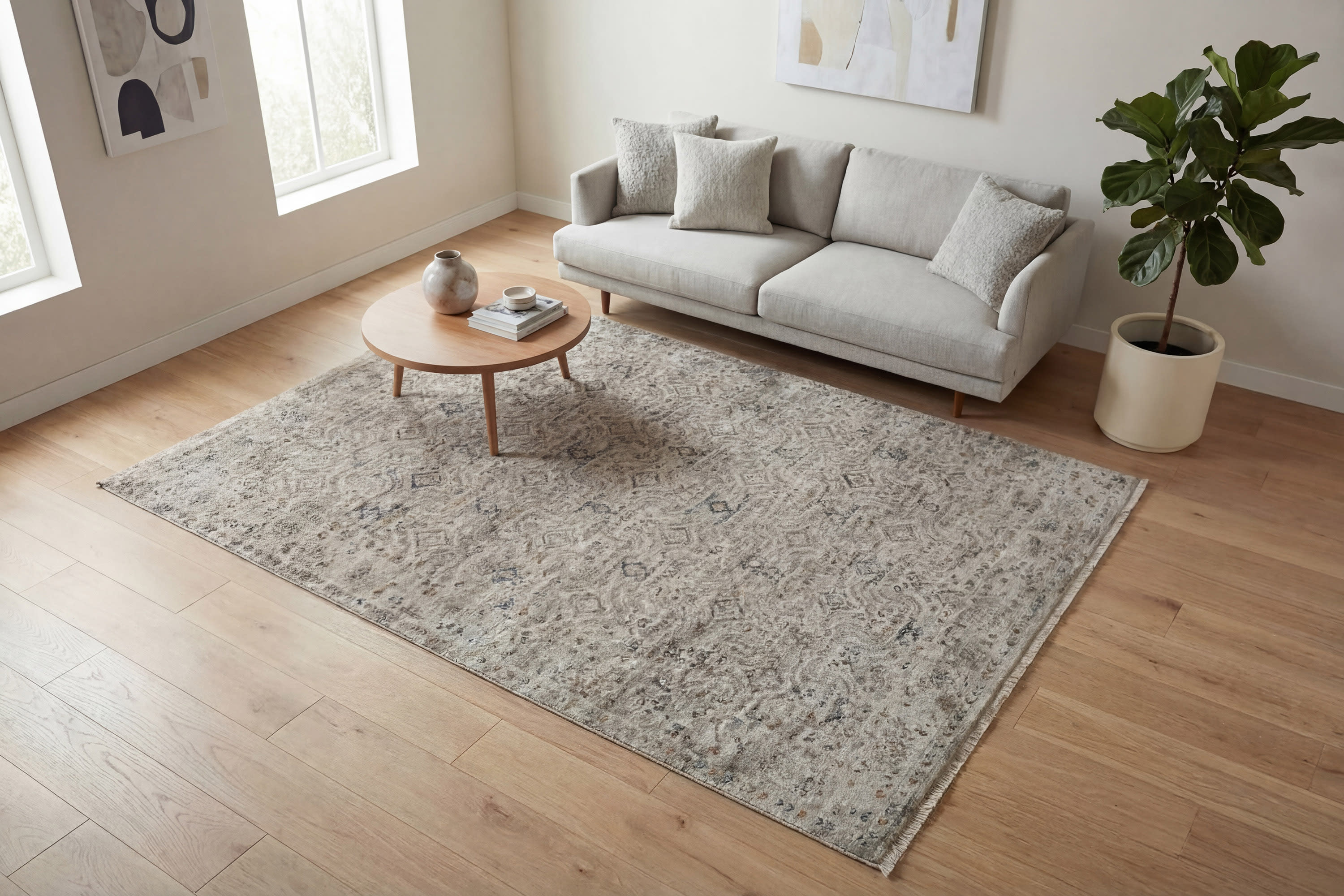 Dynamic Rugs - Valeria - Ivory Beige Multi 10525-189 from Znet